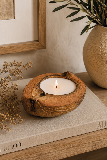 VELAS Y CANDELABROS CANDELABRO COCO 20DIAMX8H CM