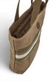 Bolso Tote de Lona Casual Marrón