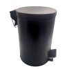 Papelera Metal 8L Negra N/a