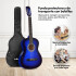 Guitarra Criolla Clasica Tamaño 4/4 39 Para diestros Con Estuche Funda Y Puas Imback Color Azul Guitarra Criolla Clasica Tamaño 4/4 39 Para diestros Con Estuche Funda Y Puas Imback Color Azul