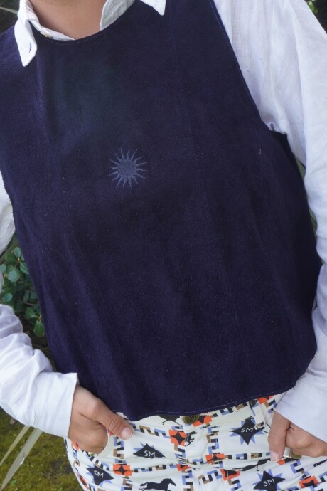 Sun Suede Vest Gamuza Azul