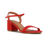Sandalia Formal Mujer Vizzano Taco Bajo Rojo