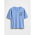 3PL APR - RAMONES CROP SHIRTING BLUE