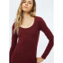 VESTIDO FEM VERMELHO ESCURO