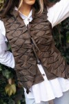 Dancing Queen Vest Tweed Beige / Chocolate