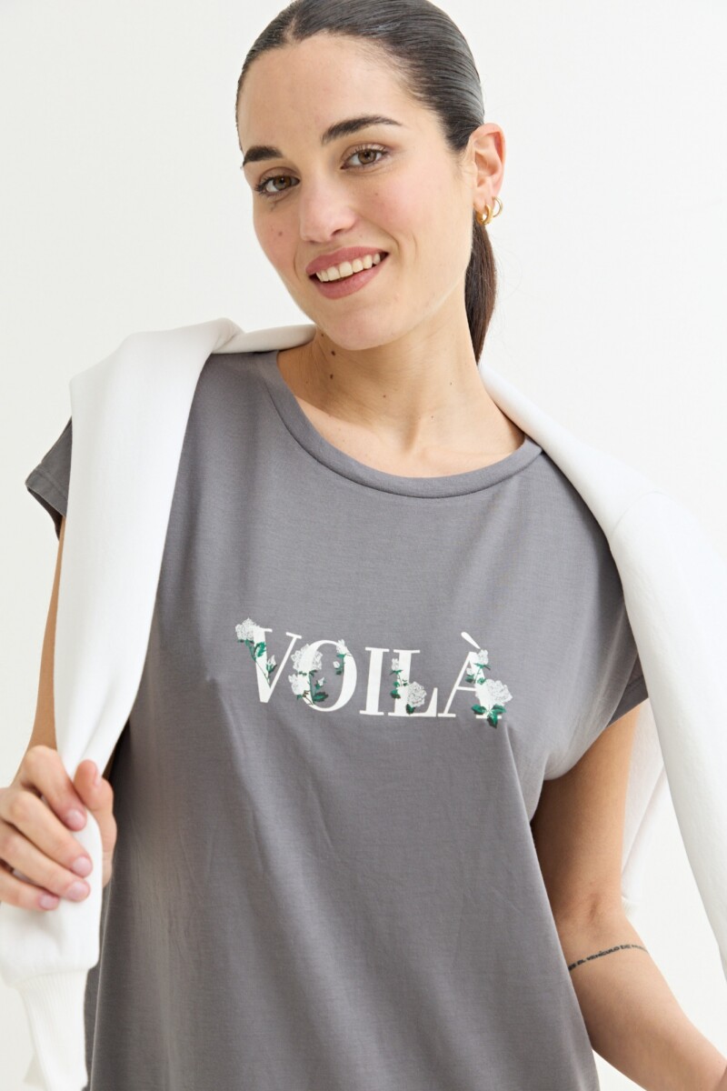 Vestido estampado GRIS