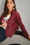Saco Penny Cuero Bordo