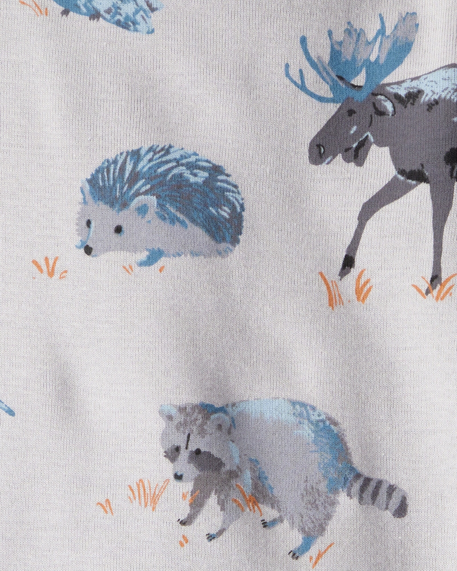 Pack dos bodies de algodón orgánico, diseño bosque Sin color