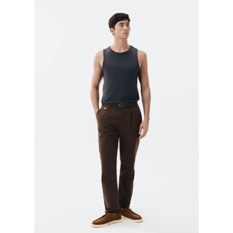 CAMISETA REGATA MASC PRETO MESCLA