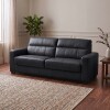 Sillón 100% Cuero - 2 Cuerpos - Sublime Negro