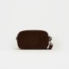 Bandolera New Eterial en Cuero Gamuza Chocolate