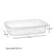 Pote hermético rectangular 820 ml TRANSPARENTE