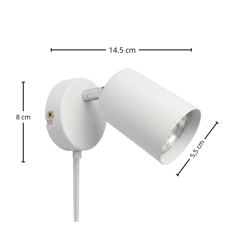 ARTEFACTO BOLD DE ADOSAR ORIENTABLE Luminaria de Pared Bold Blanco