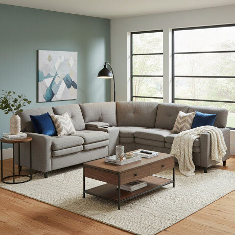 SOFÁ SILLÓN ESQUINERO RINCONERO - CON POSA VASOS SOFÁ SILLÓN ESQUINERO RINCONERO - CON POSA VASOS