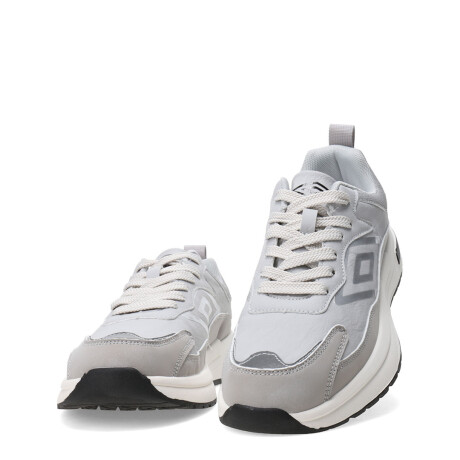 Championes de Hombre Umbro Refine Gris - Blanco