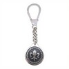 LLAVERO FLOR DE LIS - ALPACA Y PLATA plateadouniforme