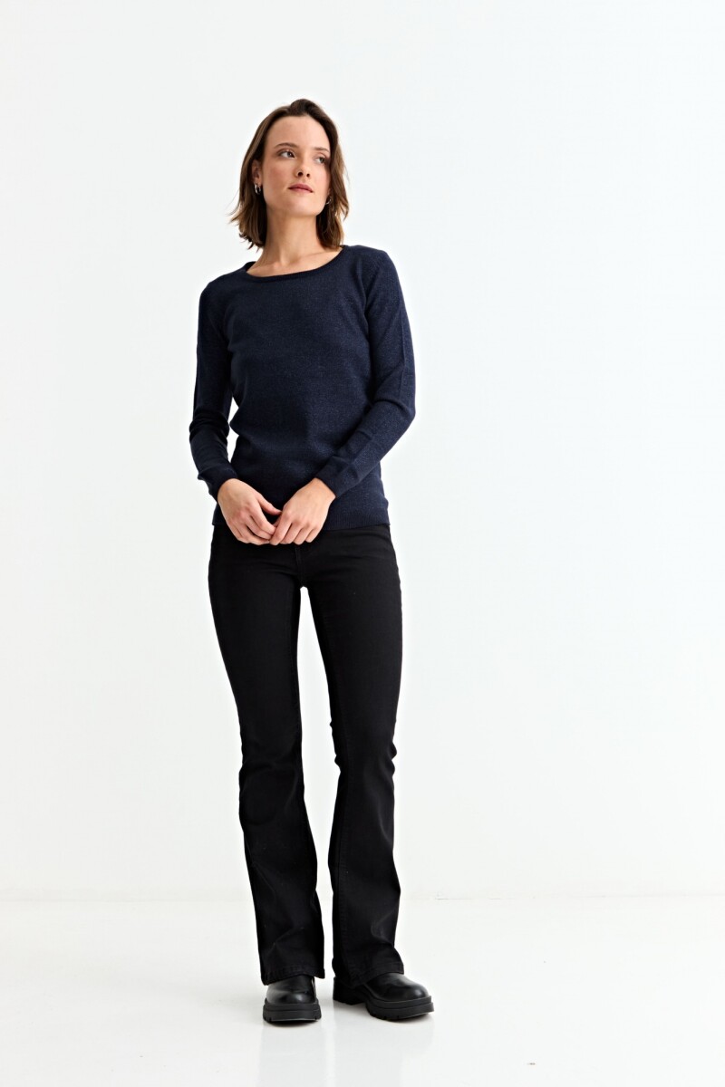 Sweater hilo metálico AZUL