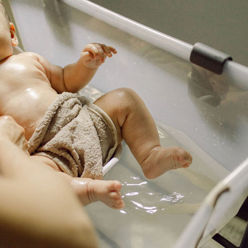 Baño Plegable Flexi Bath Stokke Transparente / Beige Baño Plegable Flexi Bath Stokke Transparente / Beige