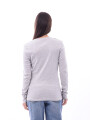 REMERA BASICA PETRA RIBB GRIS