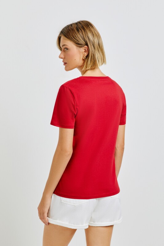 BLUSA MM FEM ROJO OSCURO