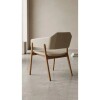 BUTACA STUZI MADERA CINAMOMO TAPIZADA EN PU COLOR CRUDO BUTACA STUZI MADERA CINAMOMO TAPIZADA EN PU COLOR CRUDO
