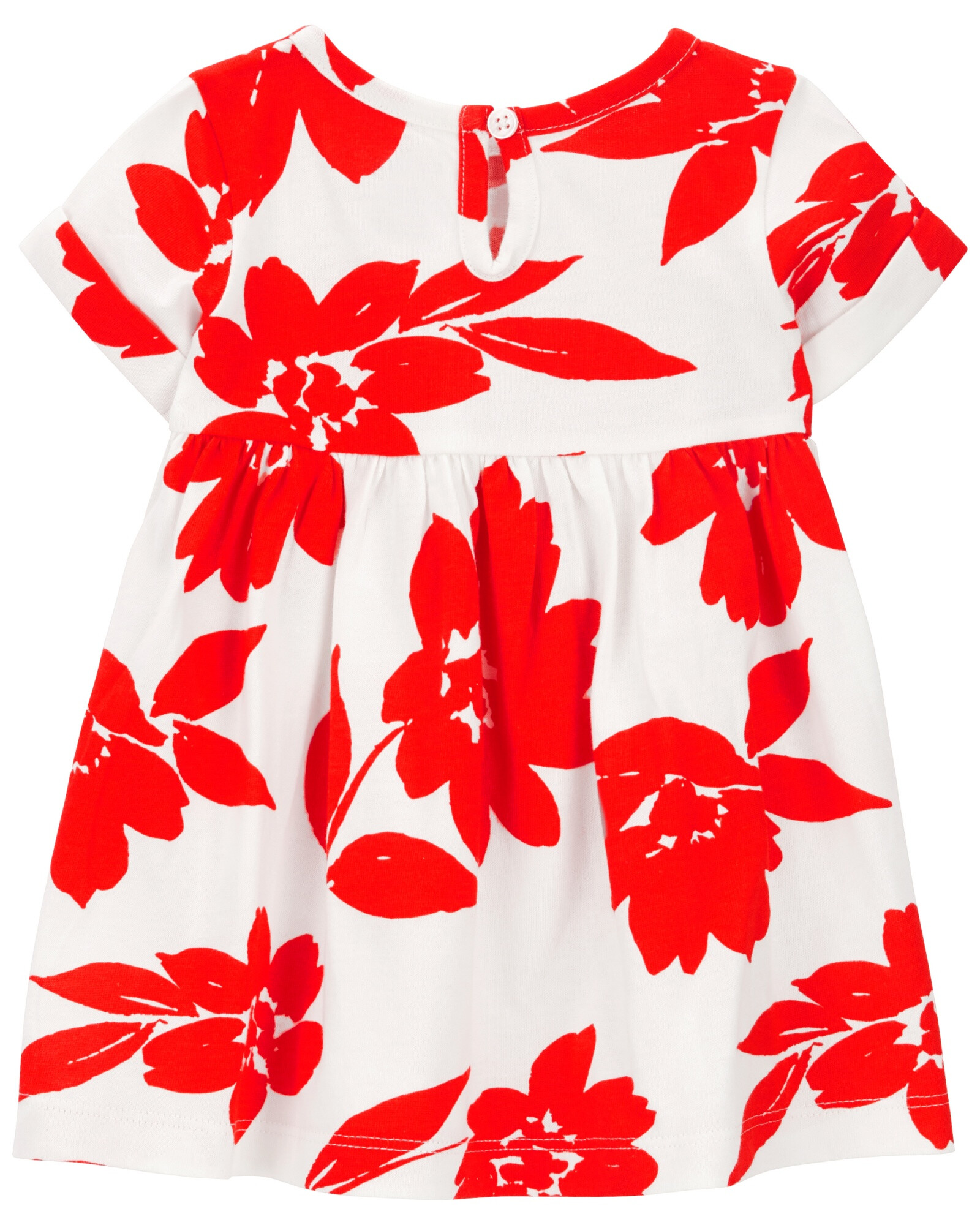 Set dos piezas de algodón, vestido y monito bombachudo Sin color