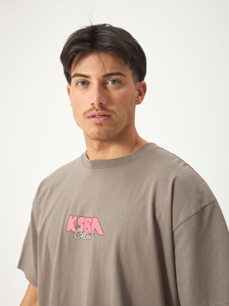 REMERA CREW GRIS
