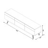 Rack para TV - Stand Classic 1.8 - 3C - linea Manhattan Rack para TV - Stand Classic 1.8 - 3C - linea Manhattan