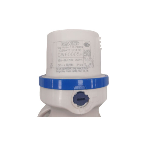 Ficha industrial 3P+T 16A 9HS 220V azul IP44 GG0005