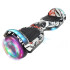 Skate Patineta Eléctrica 6.5" Con Música + Luces Led NEGRO