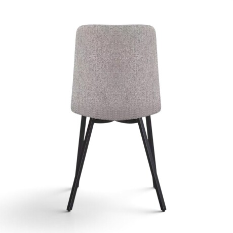 PACK x4 SILLA DE COMEDOR TAPIZADA EN TELA CON RESPALDO ALTO SIN APOYABRAZOS BEIGE
