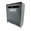 Buzón metálico para cartas Gris