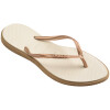 Sandalias Havaianas Slim Point FC Mujer Rose Gold/beige Paja