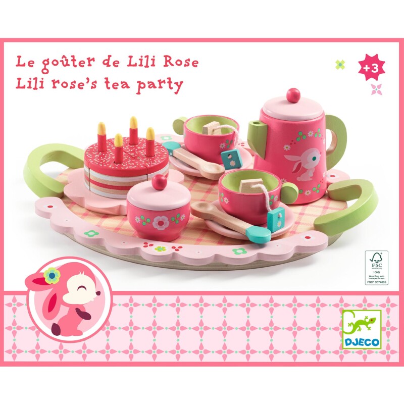 Juego de té La merienda de Lili Rose Djeco Juego de té La merienda de Lili Rose Djeco