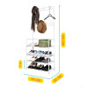 Multifuncional Zapatero + Perchero Blanco