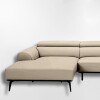 Sofá con chaise DUNA TELA BEIGE - IZQUIERDO