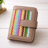 Billetera de Dama Tejida con Cierre Multicolor