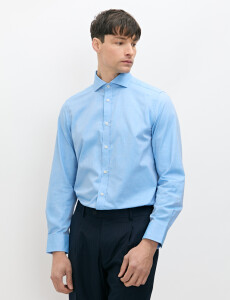 012652 CAMISA HARRINGTON SELECT Celeste Oscuro
