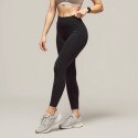 Calza de Lycra Afelpada de Tiro Alto NEGRO