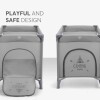 Practicuna 2 niveles KIKKABOO so gifted grey gris