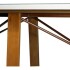 Mesa Comedor Premium 120x80 Cm Elma Reforzada Madera Vidrio Blanco 1