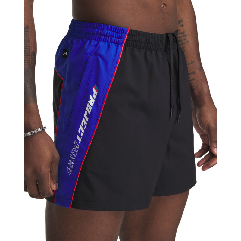 Pjt Rck Colorblock Wvn Short-BLK BLK-001