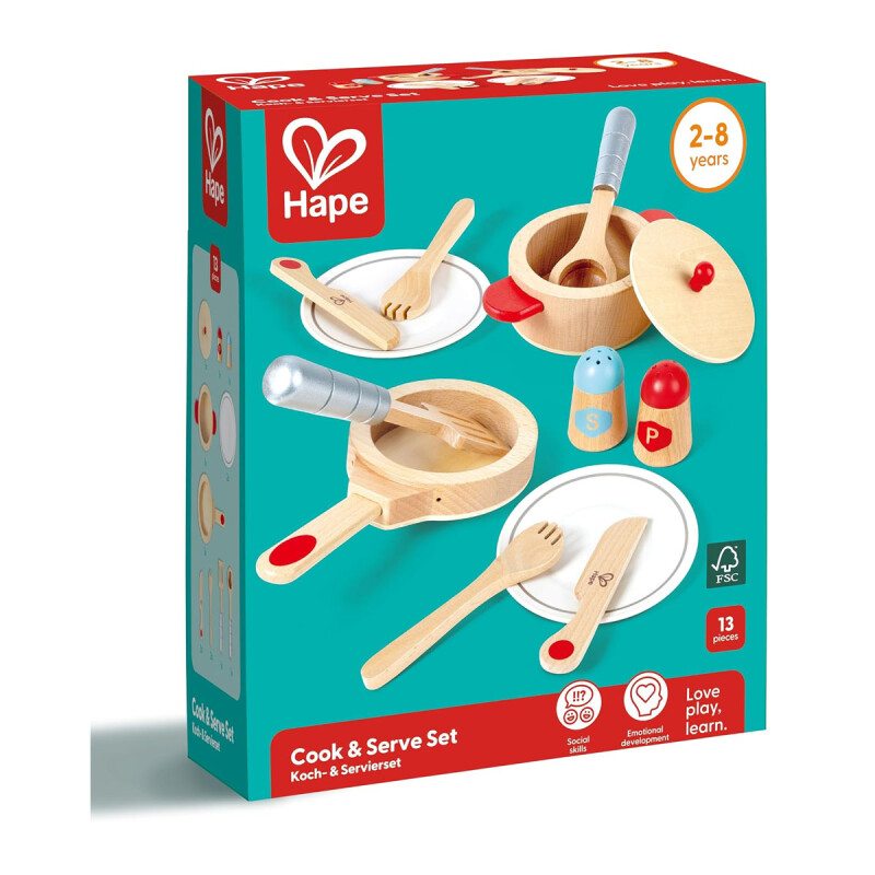 Juego De Cocinar y Servir Hape Juego De Cocinar y Servir Hape
