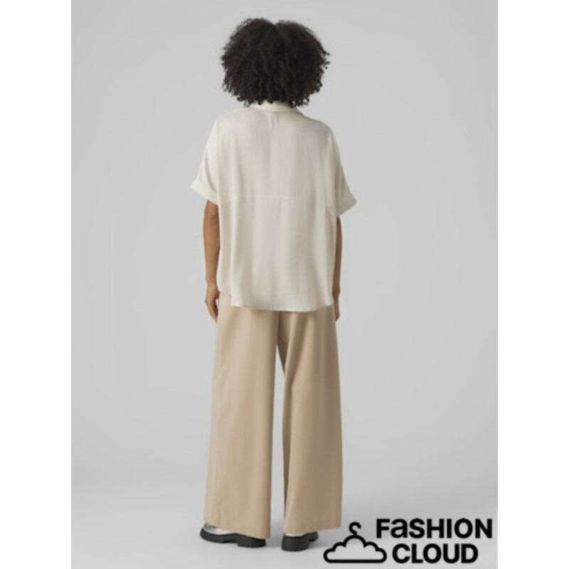 VMKATRINE SS OVERSIZED SHIRT WVN GA NOOS BIRCH