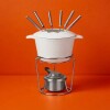JUEGO DE FONDUE HIERRO FUNDIDO BLANCO - CUISINART JUEGO DE FONDUE HIERRO FUNDIDO BLANCO - CUISINART