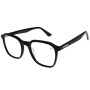 Lentes De Vista Grau Cuadrado De Acetato Negro/Negro