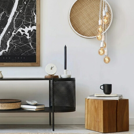 ACDH271 Lámpara Colgante Decorativa Rainbow Blanca