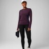 Polo Manga Larga Feather Tech+ Long-Sleeve Top Mujer Oxblood