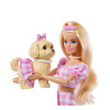 Barbie Muñeca De Moda Twinning Looks con perrito, ropa y accesorios Barbie Muñeca De Moda Twinning Looks con perrito, ropa y accesorios
