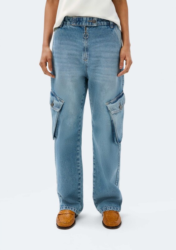 CALCA FEM AZUL MEDIO